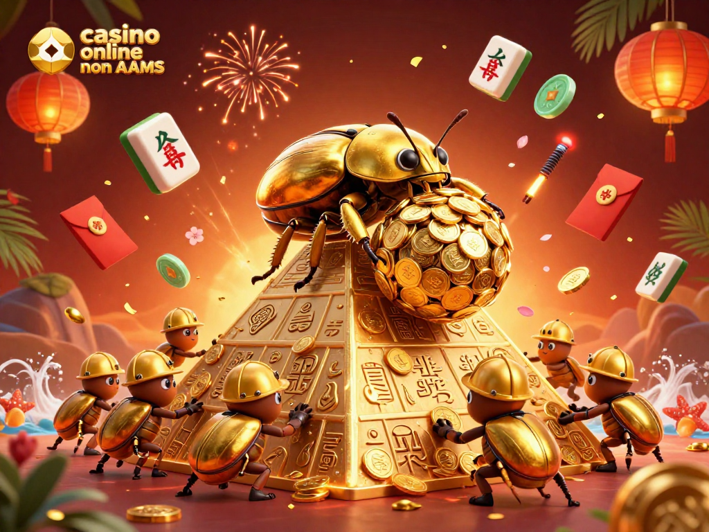 Attiva il divertimento nei casino online non AAMS con questa vivace illustrazione 3D.