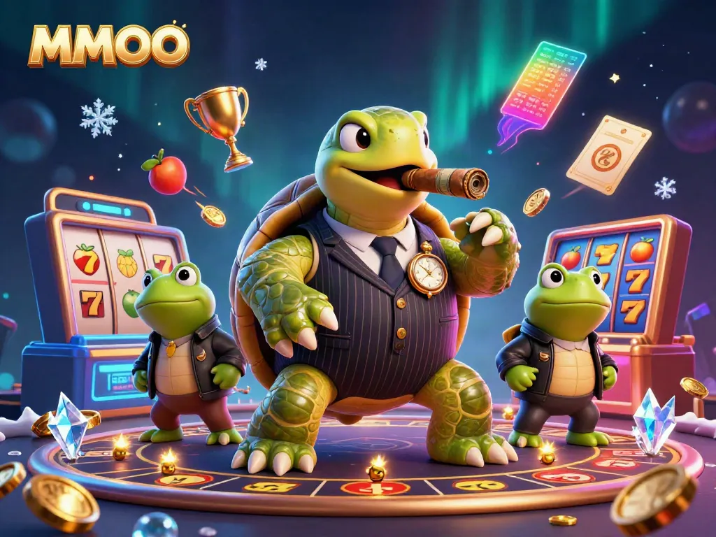Engage in immersive gameplay with MMOO's slots, featuring vibrant characters and thrilling elements of chance.