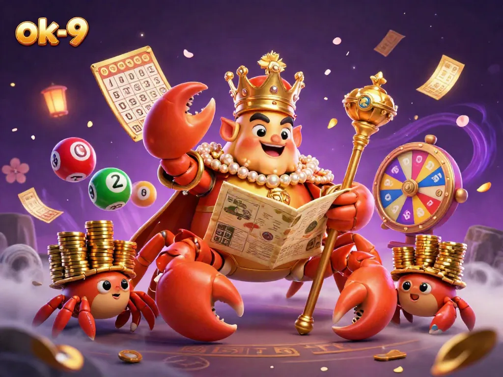 Engage with exciting features at ok-9 casino and explore colorful lottery elements and golden treasures.